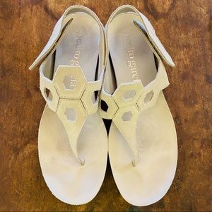 Pedro Garcia Buttery Soft Leather Hexagon Sandals